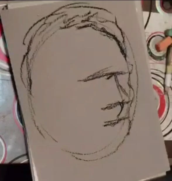 Portrait Face - Drawing progress step 1 of 10